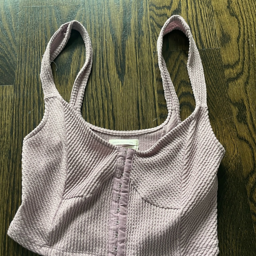 Never worn urban outfitters, corset top purple